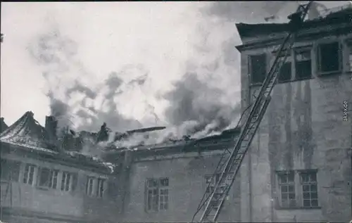 Stuttgart Brand des Alten Schlosse 21./22. Dezember - Löscharbeiten 1931 