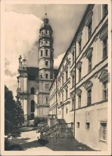 Ansichtskarte Neresheim Klosterhof - Abtei 1940 