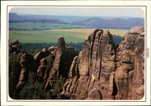 Ansichtskarte _Sachsen Sächsische Schweiz - Ostertürme, Dreifingerturm 1985