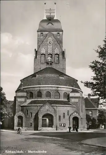 Ansichtskarte Köthen Martinskirche 1972