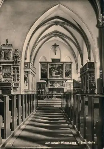 Ansichtskarte Lutherstadt Wittenberg Stadtkirche 1961