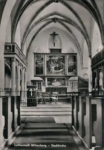 Ansichtskarte Lutherstadt Wittenberg Stadtkirche 1962