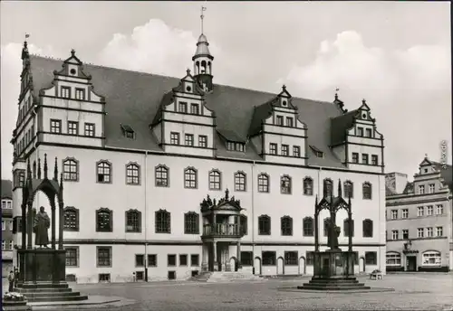 Ansichtskarte Lutherstadt Wittenberg Rathaus 1980