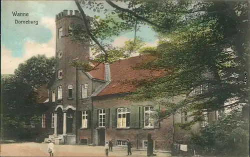 Ansichtskarte Wanne-Eickel-Herne Partie an der Dorneburg 1907 
