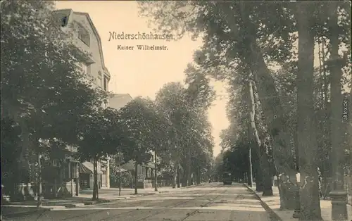 Niederschöneweide Berlin Kaiser Wilhelmstraße, Geschäft Straßenbahn 1912