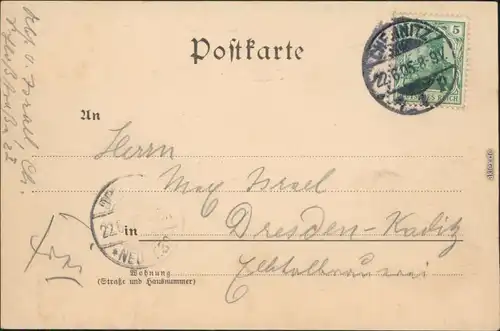 Ansichtskarte  Künstlerkarte Gut Holz - Kegelverein - Kegeln 1901 