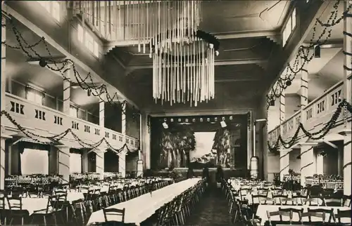 Ansichtskarte Überlingen Saalbau Raben - Saal 1936 