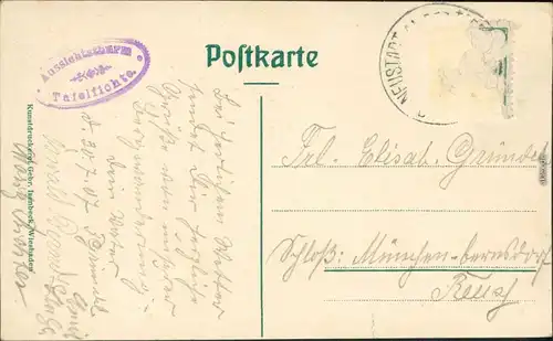 Neustadt  Tafelfichte Nové Město pod Smrkem Tafelfichte  Gastwirtschaft 1912