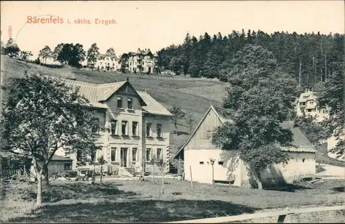 Bärenfels (Erzgebirge)-Altenberg (Erzgebirge) Villa - Stadtpartie 1908 