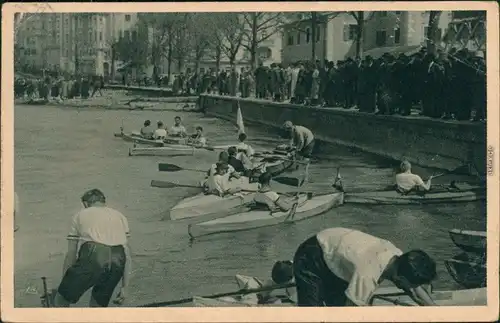 Ansichtskarte Bad Tölz Im Faltboothafen 1925 