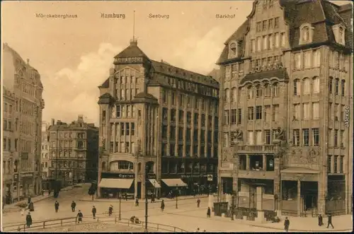 Altstadt-Hamburg Mönckeberghaus, Seeburg, Barkhof - Straße 1918 