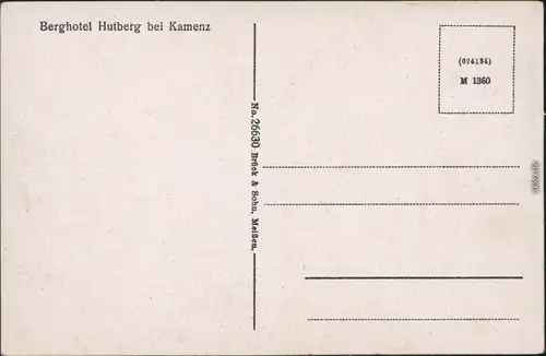 Ansichtskarte Kamenz Kamjenc Hutberg, Stadt und Thingplatz 1940 