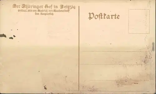 Ansichtskarte Leipzig Thüringer Hof - Gaststube 1927 