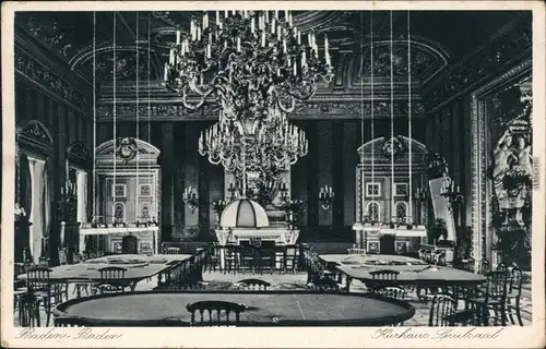 Ansichtskarte Baden-Baden Kuthaus, Spielsaal - Black Jack 1929 