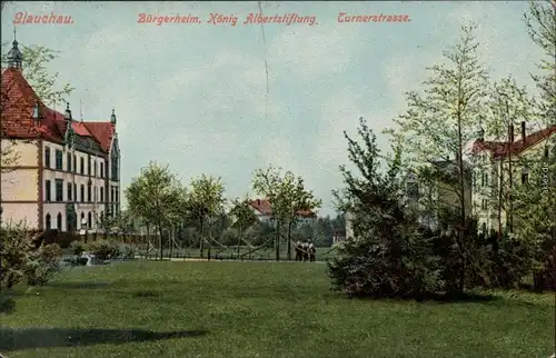 Glauchau Bürgerheim, Könid Albertstiftung - Turnerstraße 1913 