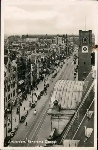 Ansichtskarte Amsterdam Amsterdam Straßenpartie - Panorama Damrak 1935 
