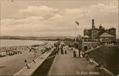 Ansichtskarte Aberdeen Strand, Promenade/1922 1924 