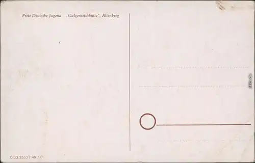 Ansichtskarte Altenberg (Erzgebirge) FDJ - Heim Galgenteichhütte 1959 