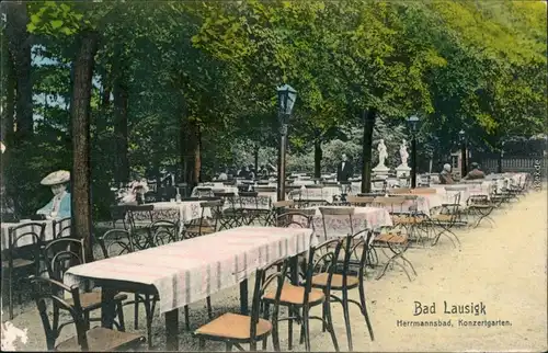 Bad Lausick Lausigk Restauration, Hermannsbad - Konzertgarten 1907 