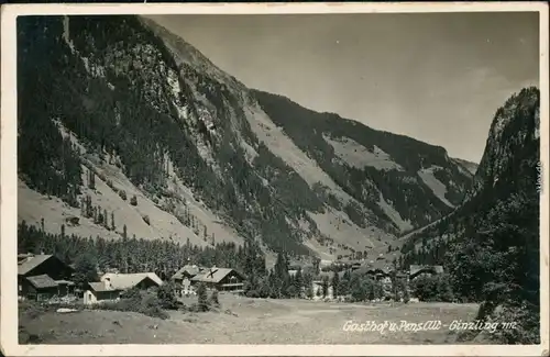 Ansichtskarte Ginzling-Mayrhofen Gasthof und Pension 1930 