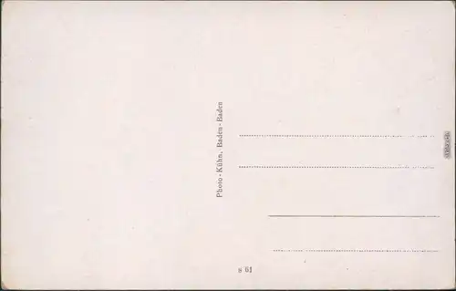 Baden-Baden Der Ursprung der Thermalquellen - Neues Schloß 1934 