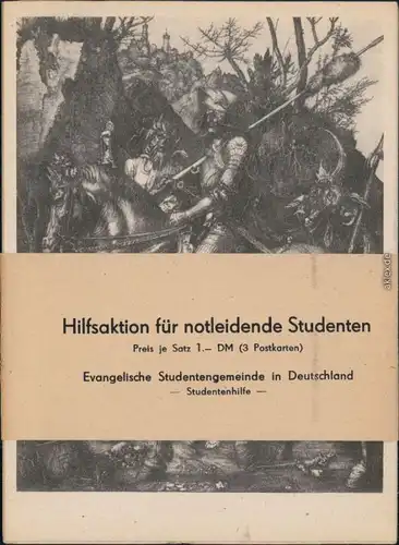 3 Ansichtskarten  Albrecht Dürer, Hilfsaktion für notleidende Studenten