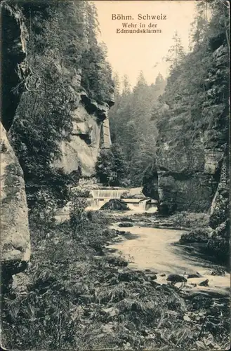 Jonsdorf (CZ) Janov Böhmische Schweiz  Edmundova Soutěska / Kamnitzklamm 1913