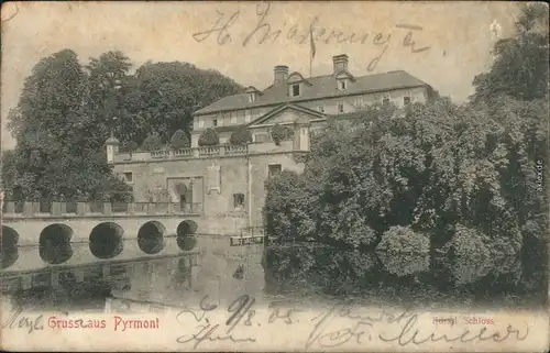 Ansichtskarte Bad Pyrmont Schloss 1905