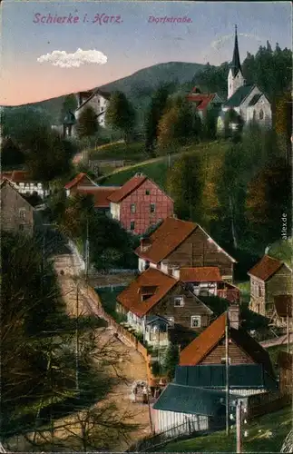 Ansichtskarte Schierke Dorfstraße 1924