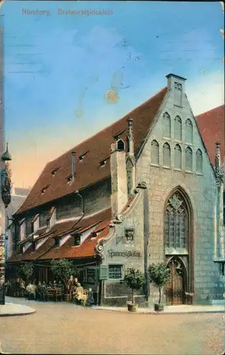 Ansichtskarte Nürnberg Bratwurstglöcklein 1909