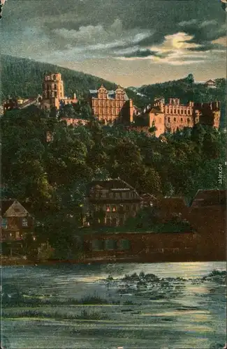 Ansichtskarte Heidelberg Heidelberger Schloss 1912
