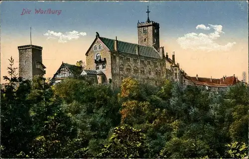 Ansichtskarte Eisenach Wartburg 1920