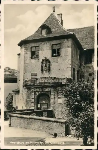 Ansichtskarte Meersburg Altes Schloß / Burg Meersburg - Schlosseingang 1935