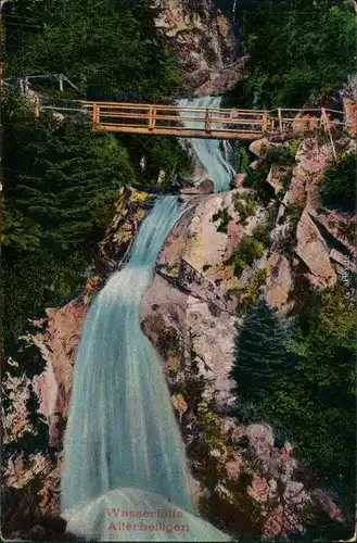 Ansichtskarte Oppenau Allerheiligen-Wasserfälle 1910