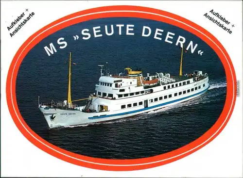 Ansichtskarte  Fähre MS "Seute Deern" 1985