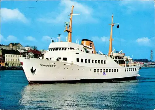 Ansichtskarte  Fährschiff MS "Nordsee I" 1979