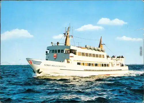 Ansichtskarte  Fährschiff "Stadt Heiligenhafen" 1982