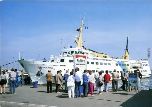 Ansichtskarte  Fährschiff MS "Monmark" 1980
