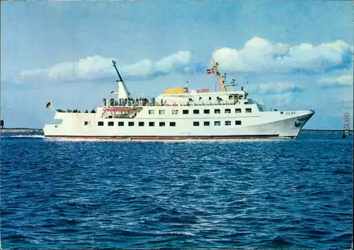 Ansichtskarte  Fährschiff "Elbe" 1985