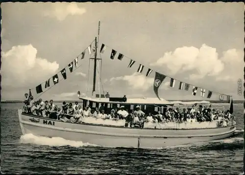 Ansichtskarte  Schiff "Hai" 1960