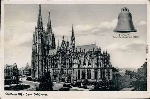 Ansichtskarte Köln Kölner Dom 1925