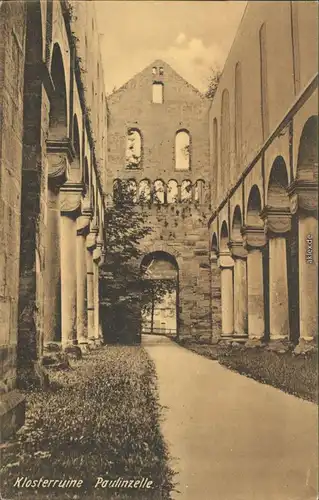 Ansichtskarte Paulinzella-Stadtilm Klosterruine Paulinzella 1909