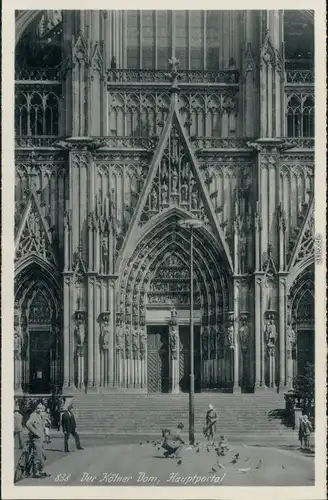 Ansichtskarte Köln Kölner Dom - Hauptportal 1925