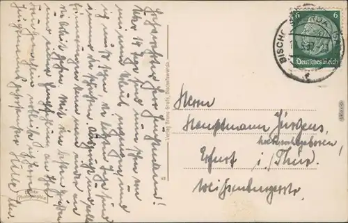 Ansichtskarte Bischofswerda Berggasthaus Butterberg 1937