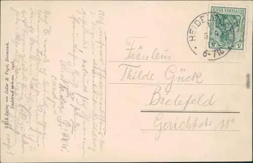 Ansichtskarte Heidelberg Heidelberger Schloss - Hof 1908
