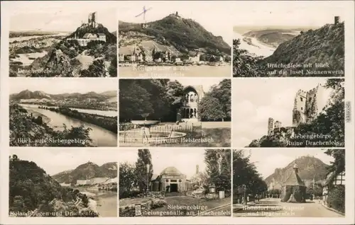 Königswinter Drachenfels - Burg, Nibelungenhalle, Rolandsbogen uvm. 1935