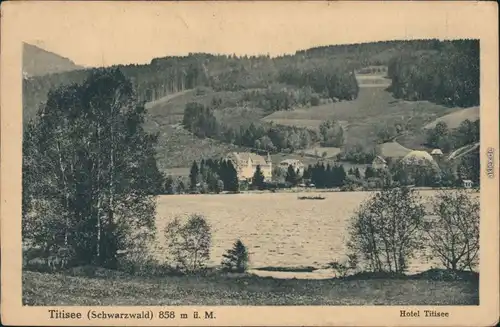 Ansichtskarte Titisee-Neustadt Titisee und Hotel 1922