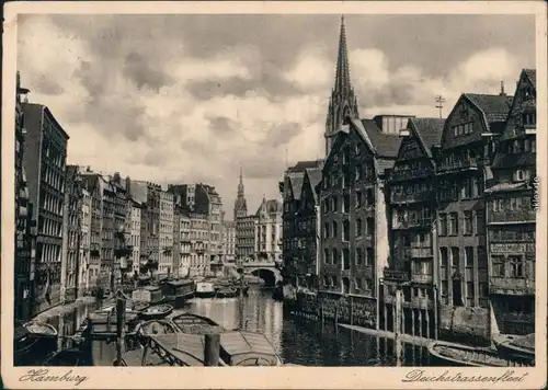 Ansichtskarte Hamburg Deichstrassenfleet 1935