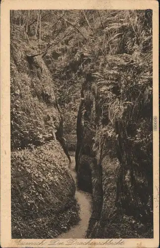 Ansichtskarte Eisenach Drachenschlucht 1923