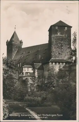 Ansichtskarte Nürnberg Kaiserburg 1927